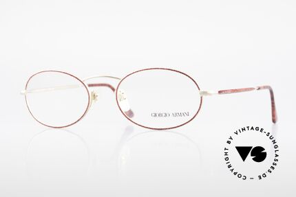 Giorgio Armani 125 Oval 80's Vintage Glasses Details