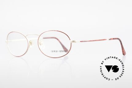 Giorgio Armani 125 Oval 80's Vintage Glasses, sober, timeless style: suitable for many occasions, Made for Women