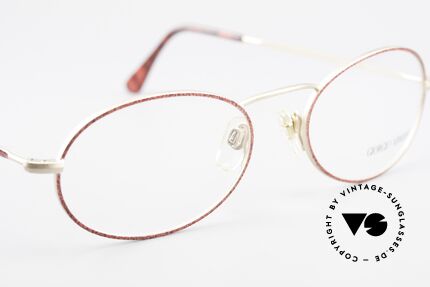 Giorgio Armani 125 Oval 80's Vintage Glasses, frame fits optical lenses or sun lenses optionally, Made for Women