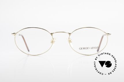 Giorgio Armani 263 Oval Eyeglasses Ladies Gents, discreet oval metal frame in tangible top-quality, Made for Men and Women