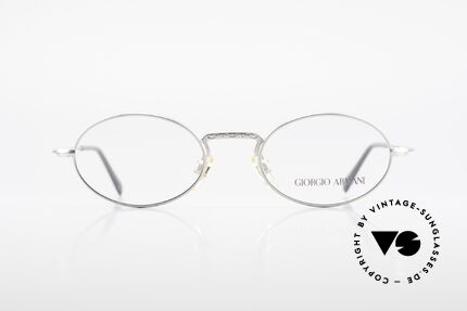 Giorgio Armani 242 Ergonomically Designed Frame, discreet oval metal frame in tangible top-quality, Made for Men and Women