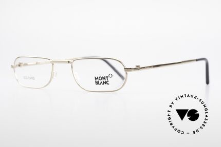 Montblanc MB30 Folding Gold Plated Luxury Eyeglasses, lightweight (18 gram only), very pleasant to wear!, Made for Men