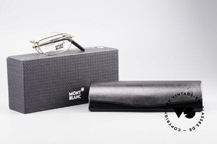 Montblanc MB30 Folding Gold Plated Luxury Eyeglasses, Size: small, Made for Men