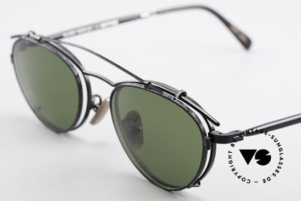 Oliver Peoples 6BKMP Vintage Frame With Clip On, outstanding designer frame + sophisticated sun clip, Made for Men and Women