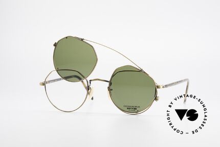 Oliver Peoples 43TAG Designer Glasses With Clip On, NO RETRO fashion, but a unique 25 years old original!, Made for Men and Women
