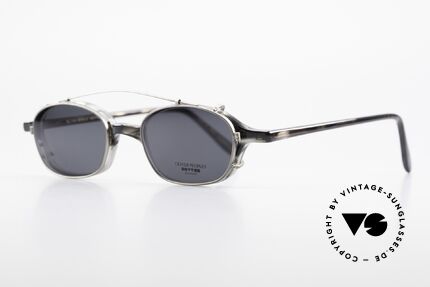 Oliver Peoples OP561 Classic 90's Frame Clip On, timeless, sober, elegant, (with removable Clip On), Made for Men and Women