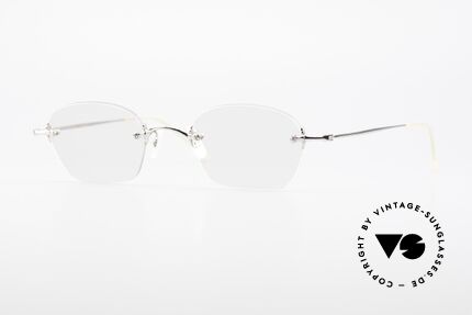Oliver Peoples OP593 Rimless Designer Glasses 90's, vintage Oliver Peoples eyeglasses from the late 1990's, Made for Men and Women