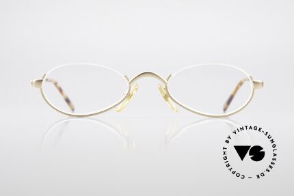 Bugatti 03701 Oval Luxury Reading Glasses, timeless oval metal frame with a classic gold finish, Made for Men and Women