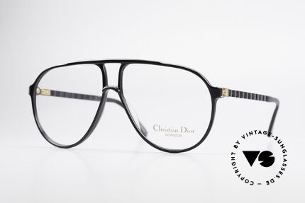 Christian Dior 2469 80's Monsieur Vintage Glasses, masculine cool design by Christian Dior from 1988, Made for Men