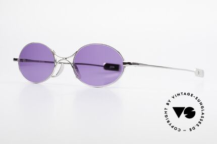 Jean Paul Gaultier 55-0173 Oval Designer Sunglasses, plain form but still eccentric (distinctive J.P.G), Made for Men and Women