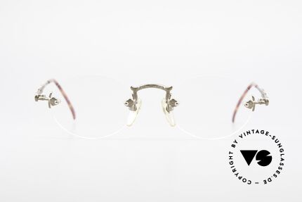 Jean Paul Gaultier 55-4172 Rimless Designer Glasses JPG, rimless glasses, but striking & fancy (designer piece), Made for Men and Women