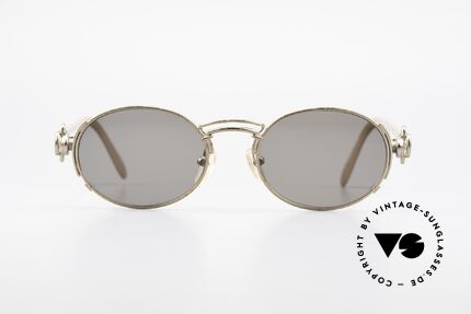 Jean Paul Gaultier 56-6203 Old JPG Sunglasses Oval 90's, oval shape, but striking and fancy (designer piece), Made for Men and Women
