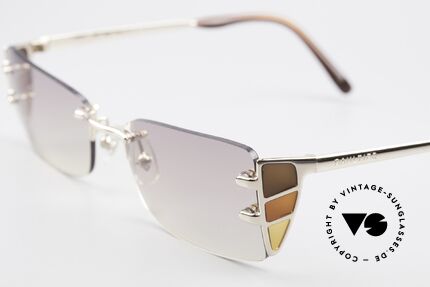 Jean Paul Gaultier 56-0041 Rimless Designer Sunglasses, unworn, new old stock (like all our vintage Gaultiers), Made for Men and Women