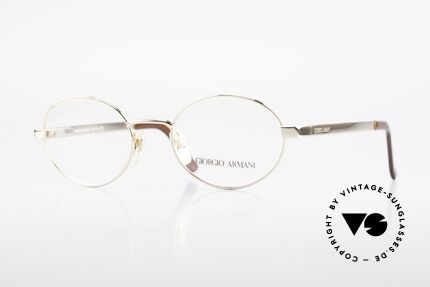 Giorgio Armani 257 Designer Vintage Frame Oval Details