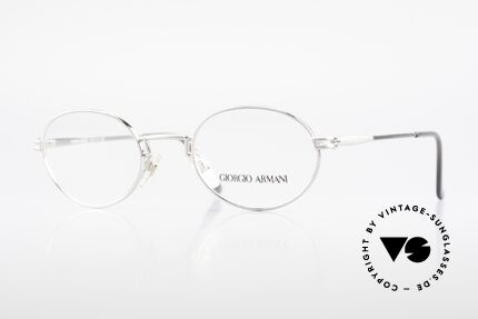 Giorgio Armani 244 Oval Vintage Frame No Retro, oval GIORGIO ARMANI vintage designer eyeglasses, Made for Men and Women