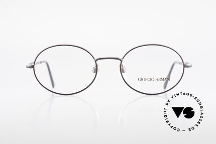 Giorgio Armani 241 No Retro Glasses Oval Vintage, a timeless 1990's model in tangible premium quality, Made for Men