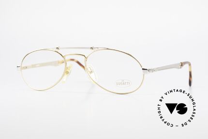 Bugatti 16958 Gold Plated 80's Eyeglasses, very elegant designer eyeglass-frame by BUGATTI, Made for Men