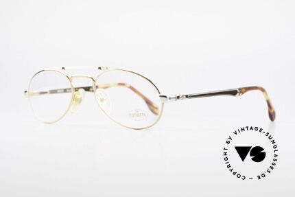 Bugatti 16958 Gold Plated 80's Eyeglasses, flexible spring temples & top-notch craftmanship, Made for Men