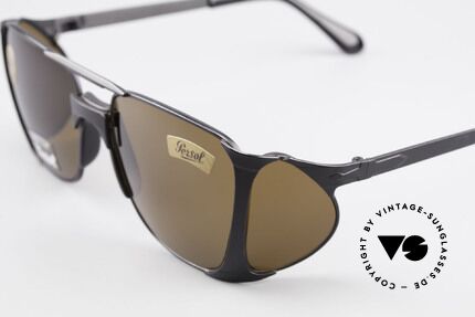Persol 009 Ratti VIP Vintage 4lenses Nasa Shades, MODEL VIP = matt black special edition from the 80s, Made for Men