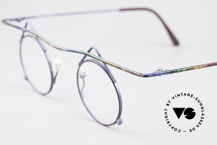 Argenta Crazy 700 Fancy Vintage Glasses, UNWORN, one of a kind, blue-multicolored frame, Made for Women
