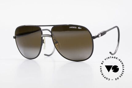 Lacoste 101S Sporty Aviator Sunglasses XL, vintage Lacoste 101 sunglasses from the 1980's / 1990's, Made for Men
