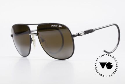 Lacoste 101S Sporty Aviator Sunglasses XL, this pair is the 80's "S" version (flexible sport temples), Made for Men
