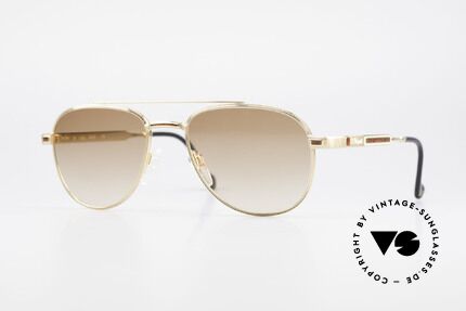 S.T. Dupont D081 23kt Gold Plated Frame Aviator, very exclusive S.T. DUPONT aviator shades, size 55°19, Made for Men