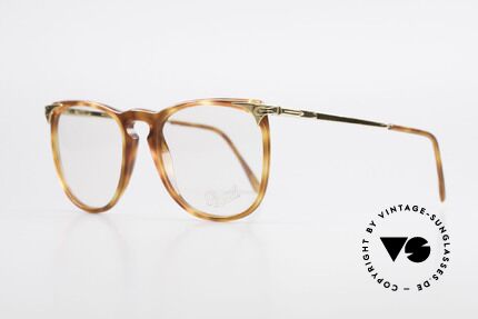 Persol Cellor 3 Ratti Old Vintage Eyeglasses 80's, very rare model; GOLD-PLATED metal parts, Made for Men and Women