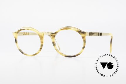 Persol Ivy Gold Plated Panto Glasses, classic Persol Ratti vintage glasses of the 90's, Made for Men and Women