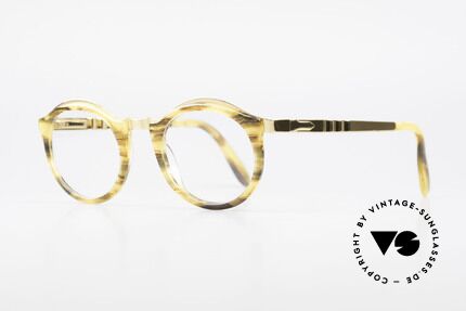 Persol Ivy Gold Plated Panto Glasses, a timeless piece with a terrific frame pattern, Made for Men and Women
