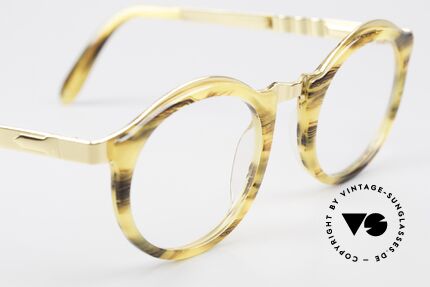 Persol Ivy Gold Plated Panto Glasses, never worn (like all our vintage Persol eyewear), Made for Men and Women
