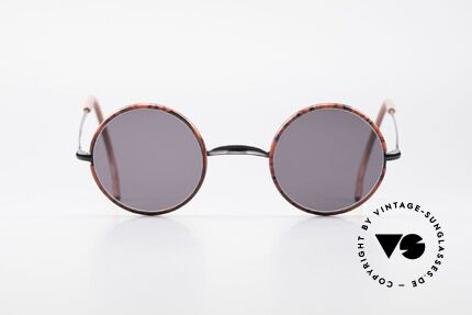 Giorgio Armani 103 Round 80's Sports Sunglasses, discreet round design with brilliant frame pattern, Made for Men and Women