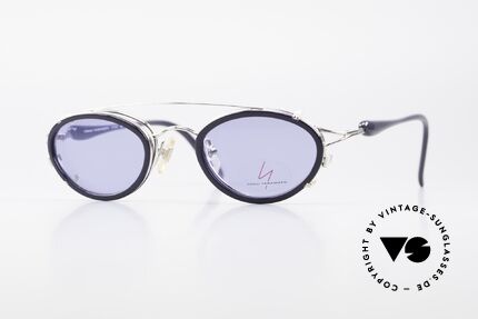 Yohji Yamamoto 51-7210 Clip-On 90's No Retro Shades, vintage 1990's sunglasses by Yohji Yamamoto, Japan, Made for Men and Women