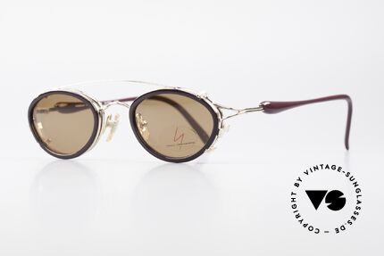 Yohji Yamamoto 51-7210 Clip-On 90's No Retro Frame, top-notch craftsmanship: GOLD PLATED metal frame, Made for Men and Women