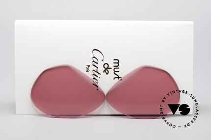 Cartier Vendome Lenses - L Pink Sun Lenses Details