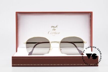 Cartier Colisee Round Luxury Sunglasses, NO retro sunglasses; an old original from app. 1995!, Made for Men and Women