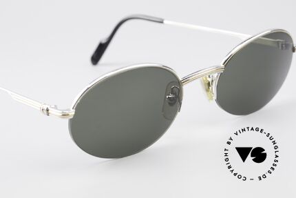 Cartier Manhattan Oval Luxury Platinum Frame, 2. hand but mint condition (new lenses + Genta case), Made for Men and Women