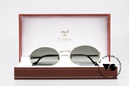 Cartier Manhattan Oval Luxury Platinum Frame, Size: small, Made for Men and Women