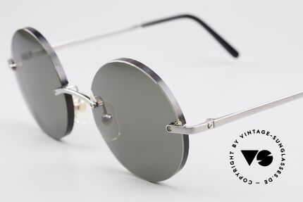 Cartier T-Eye Madison Round Luxury Sunglasses, customized lenses are identical like model "Madison", Made for Men and Women