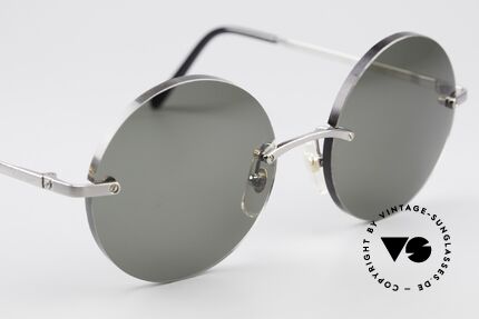 Cartier T-Eye Madison Round Luxury Sunglasses, 2. hand model, but in a mint condition + Genta case, Made for Men and Women
