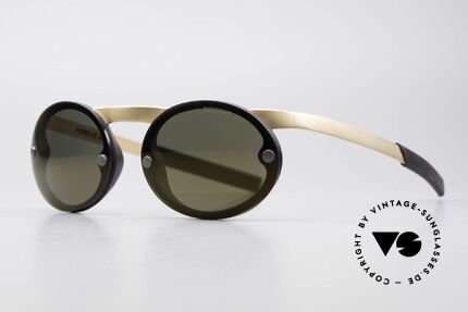 Porsche 5694 P0050 Magnetic Sports Shades 90's, very easy to replace; 1x blue and 1x brown lenses, Made for Men