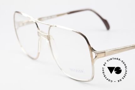 Metzler 0772 80's Old School XXL Frame, unworn oversized model with flexible spring hinges, Made for Men