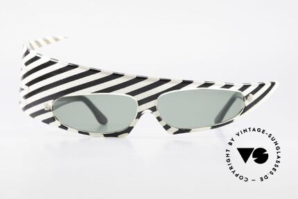 Alain Mikli PLUME Haute Couture Sunglasses 80s, pure extravagance; plume-shaped; striking pattern, Made for Men and Women