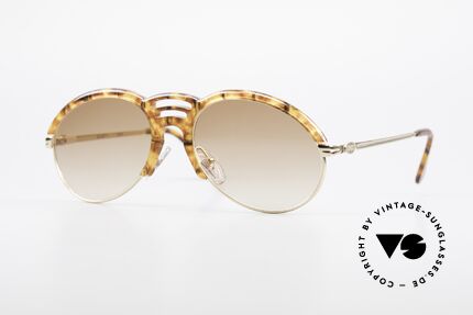 Bugatti 15287 Amber Optic Sunglasses 80's Details