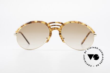 Bugatti 15287 Amber Optic Sunglasses 80's, typically 'tear drop' design by Bugatti for gentlemen, Made for Men