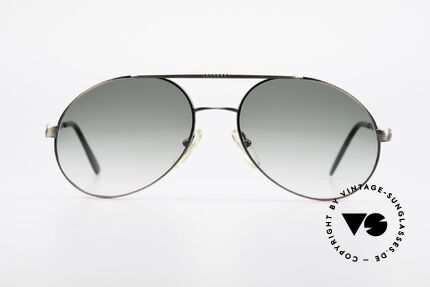 Bugatti 65282 Original 80's Shades No Retro, remarkable frame finish (anthracite / antique metal), Made for Men
