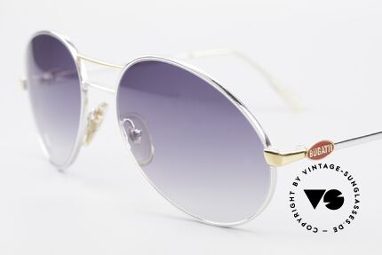 Bugatti 65984 Original 80's Shades No Retro, BLUE-gradient lenses for max. UV protection, Made for Men