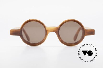 Alain Mikli 0150 / 246 80's Round Designer Shades, interesting frame construction and color concept, Made for Women