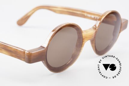 Alain Mikli 0150 / 246 80's Round Designer Shades, NO retro specs, but a unique 30 years old original, Made for Women