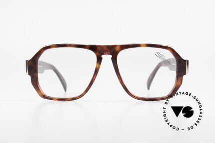 Silhouette M2154 80's Old School Eyeglasses, beamy frame outline and dimensions; monolithic, Made for Men